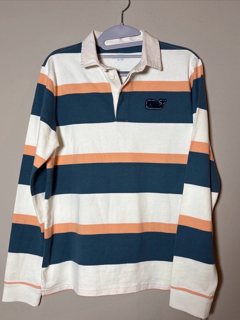 Vineyard Vines Rugby Polo Shirt Youth Boys Sz XL 18 NEW